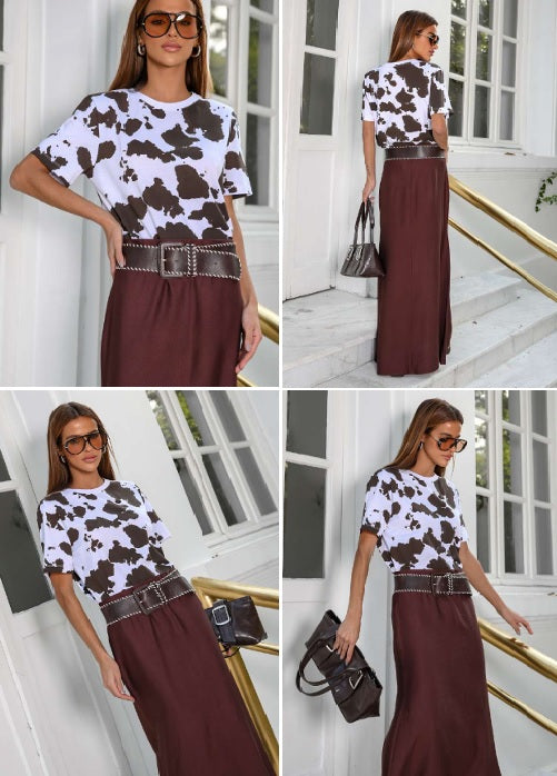 T-SHIRT COW PRINT