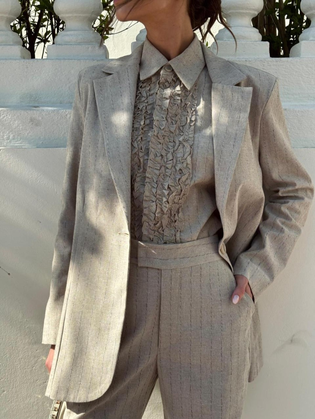 CHALECO SASTRE A RAYAS