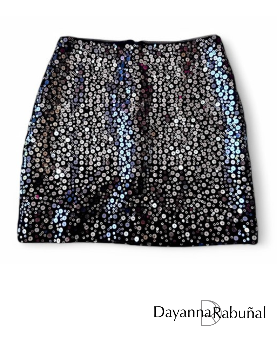 FALDA CORTA CON LENTEJUELAS