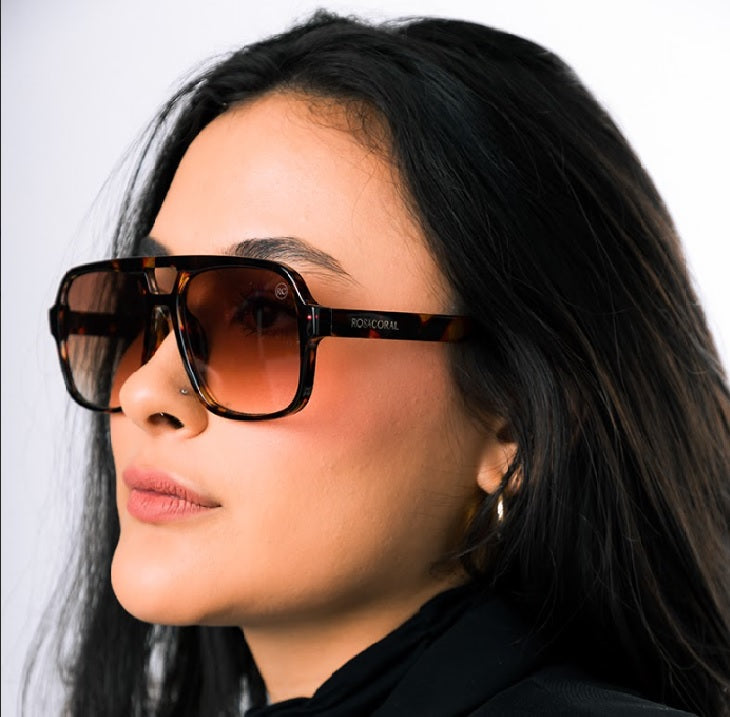 LENTES MARRON LEOPARDO