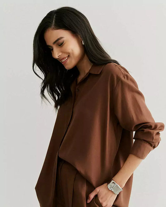 CAMISA OVER CHOCOLATE