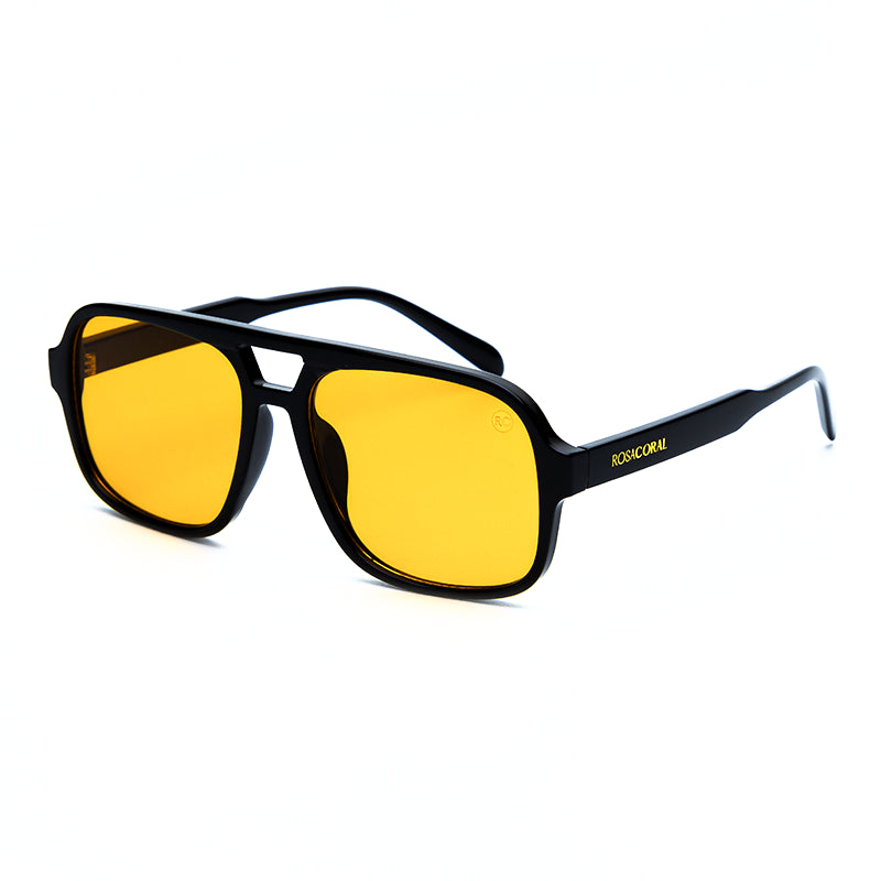 LENTES MARINO NEGRO Y NARANJA